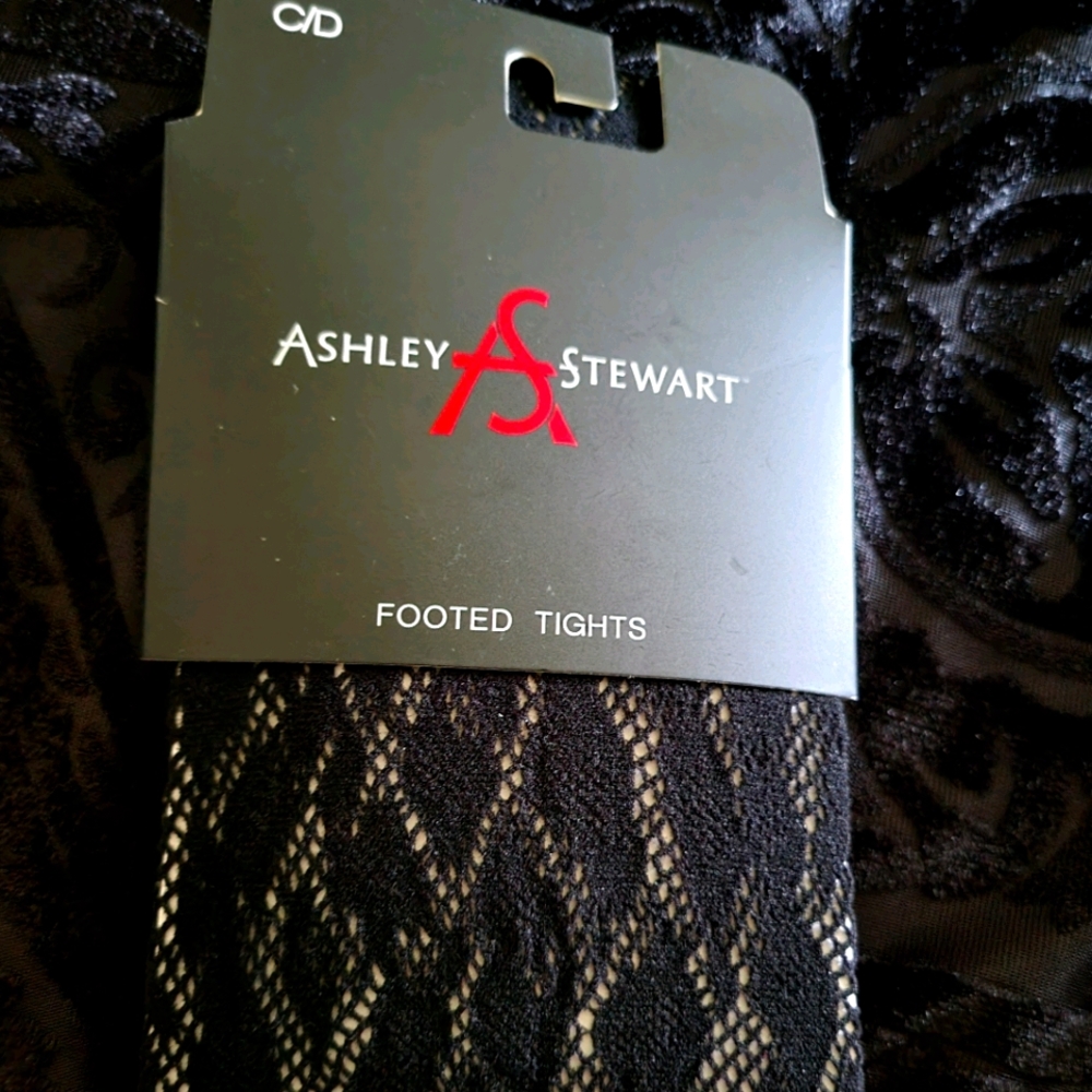 Ashley Stewart footed tights